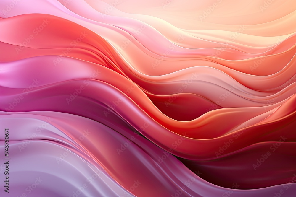 Aufkleber Abstract background with wavy pink lines creating a vibrant and dynamic visual experience