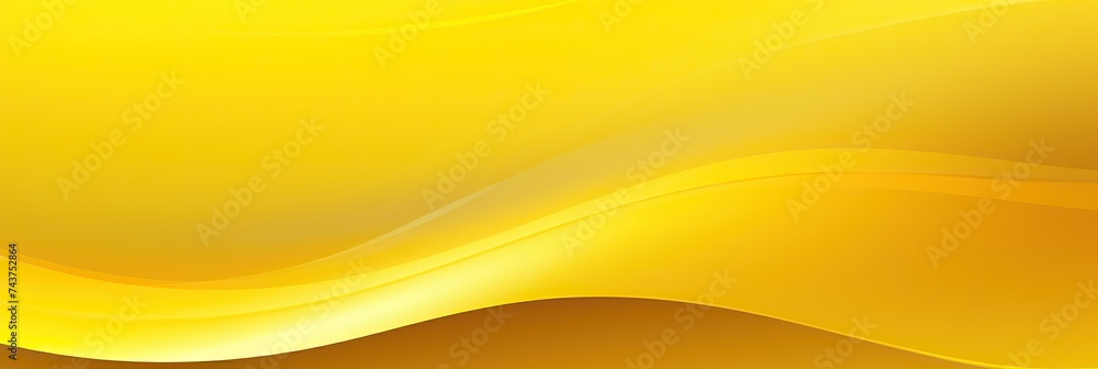 Poster a vibrant yellow background with beautifully intricate waves dancing across the canvas, creating a m