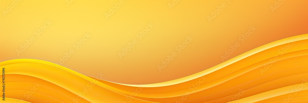 Poster A vibrant yellow background adorned with flowing wavy lines, creating a dynamic and energetic visual experience