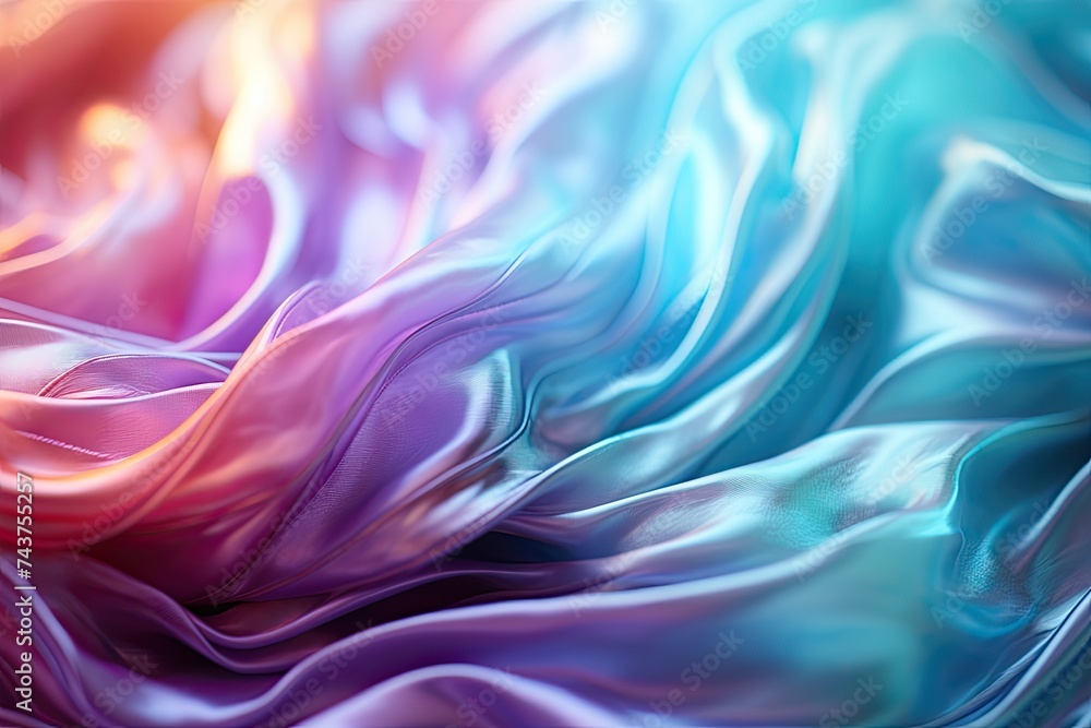 Fototapete colorful fabric showcasing a beautiful array of hues and patterns blending seamlessly together