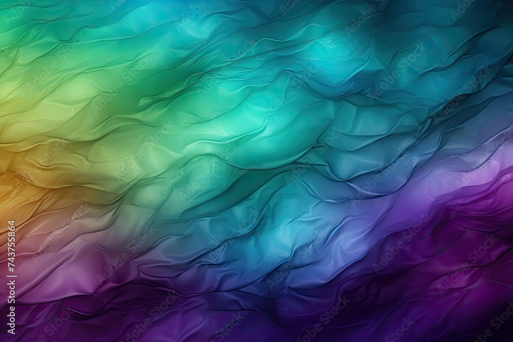 Leinwandbilder Multicolored wavy lines dance harmoniously across the background, creating a vibrant and dynamic visual display