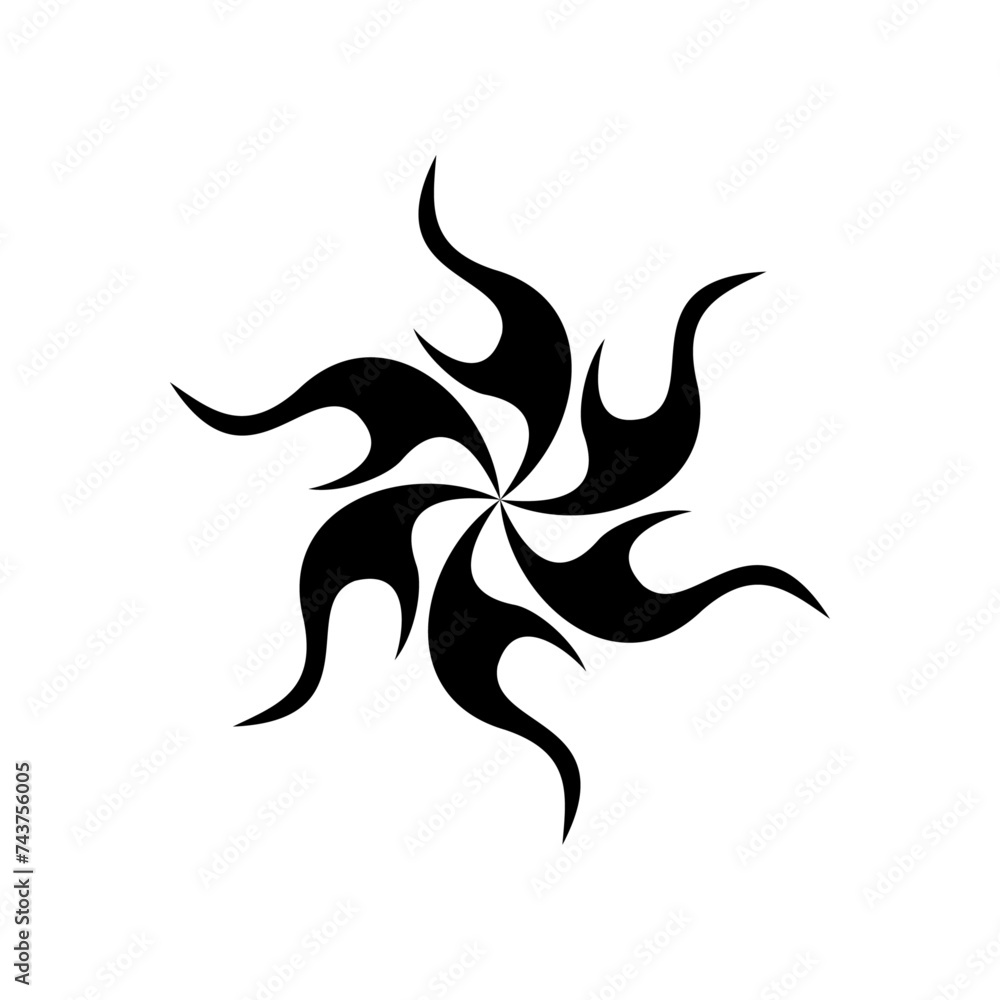 Poster vector transparent abstract star shape object
