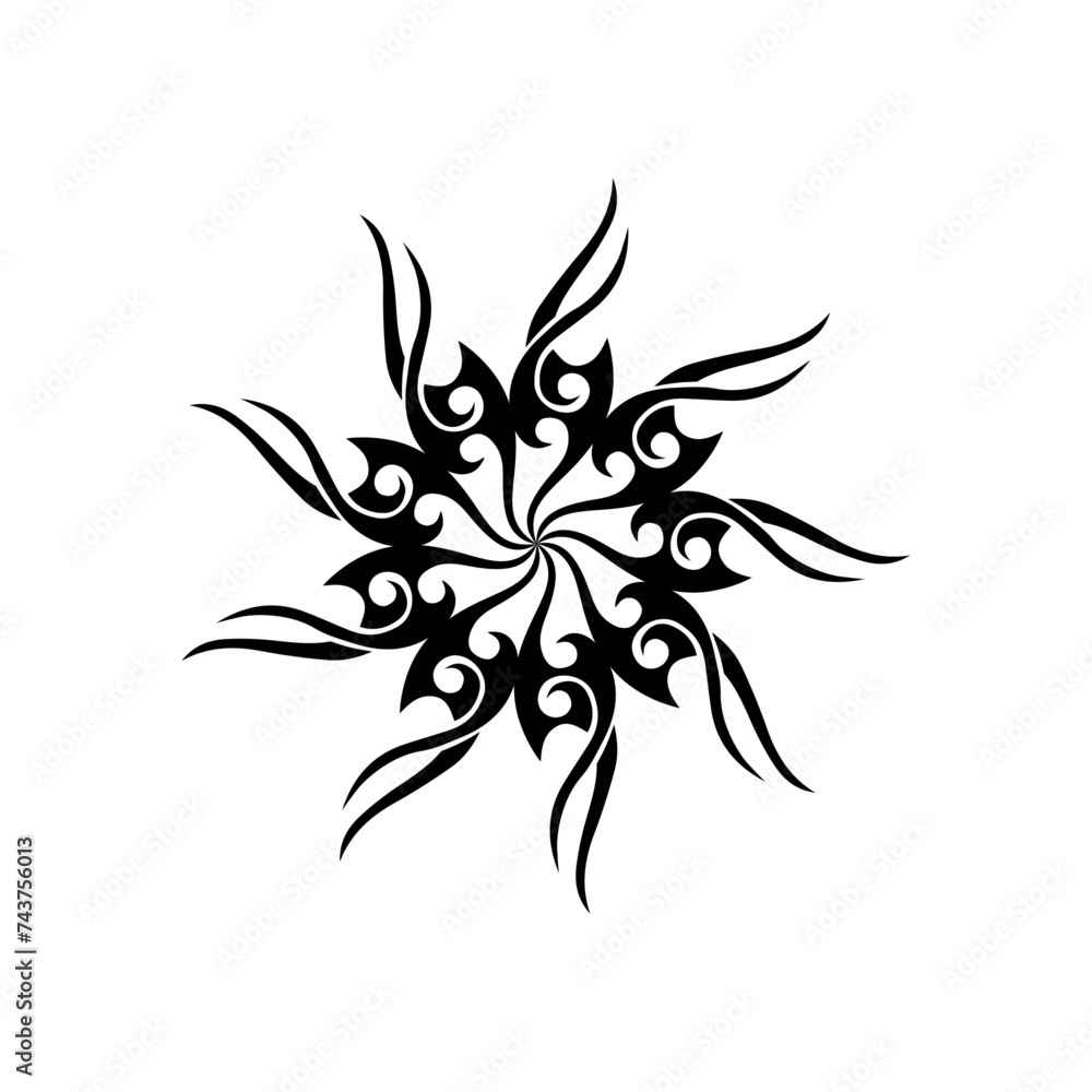 Poster vector transparent abstract star shape object