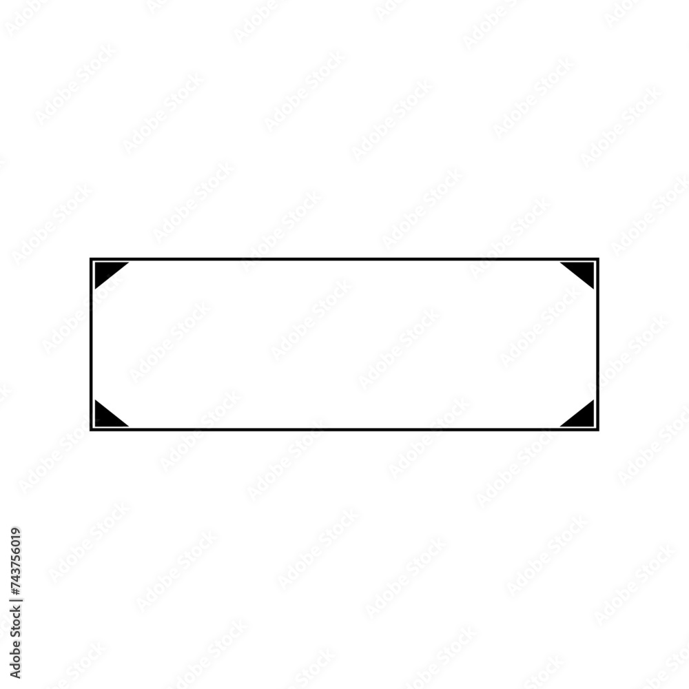 Poster abstract vector frames borders sci-fi shape object