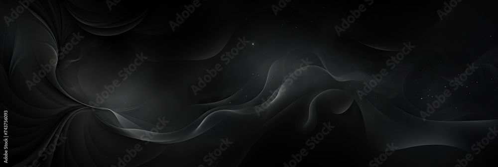 Leinwandbilder Abstract dark background with flowing smoke-like patterns and subtle highlights