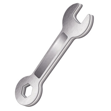 CHAVE COMBINADA 3D REALISTA