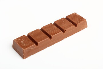 Chocolate Bar with Filling. Isolated on a white background.