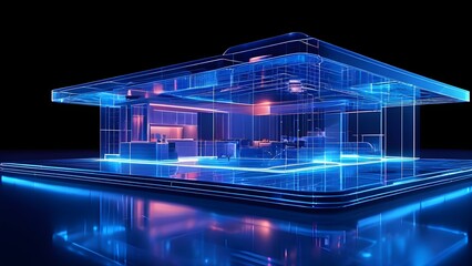 holistic wireframe architecture model