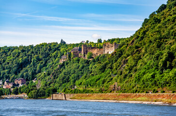 Castle Rheinfels, St. Goar, Rhine-Palatinate, Germany, Europe.