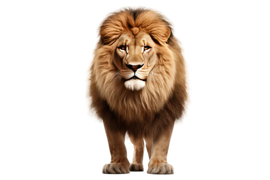 Majestic Lion Isolated on Transparent Background