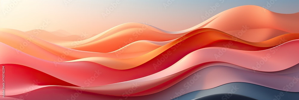 Poster a vibrant abstract background featuring a variety of colorful wavy shapes dancing in harmony