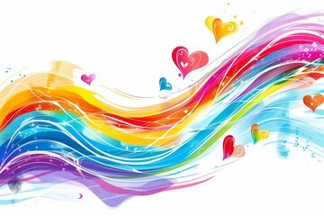 LGBTQ Pride extraordinary. Rainbow environmental colorful assorted diversity Flag. Gradient motley colored opal LGBT rights parade festival realistic diverse gender illustration