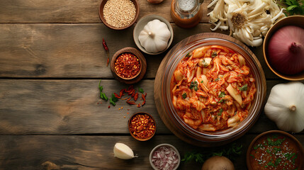 preparing homemade kimchi
 - obrazy, fototapety, plakaty