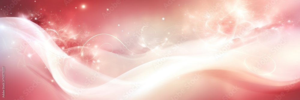 Aufkleber a dreamy, abstract blend of red and white hues creates a mesmerizing and dynamic background