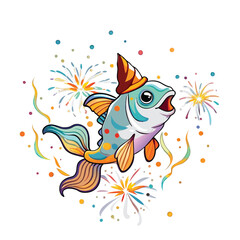 fish in party vector