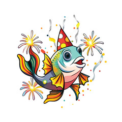 fish in party vector
