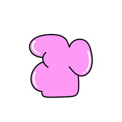 Bubble abstract shapes sticker