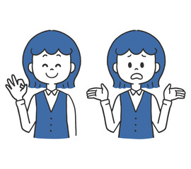 OK　困る　女性