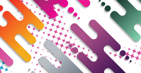 Abstract minimal geometric shape background with gradient