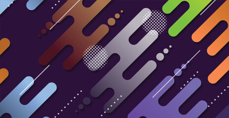 Abstract minimal geometric shape background with gradient