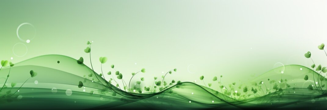 Lush green grass sways gently in a clear, rippling pool of water, creating a calming and peaceful abstract background