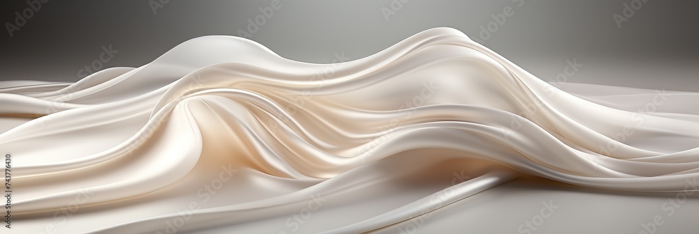 Aufkleber waves of light dance across a pristine white fabric, creating a mesmerizing and enchanting wavy desi