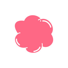 Hand drawn bubble shape illustration 