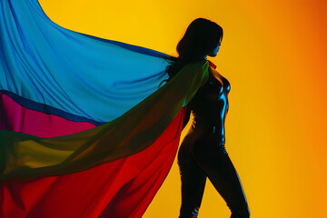 Queer LGBT super hero woman