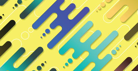 Abstract minimal geometric shape background with gradient