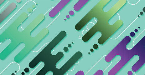 Abstract minimal geometric shape background with gradient