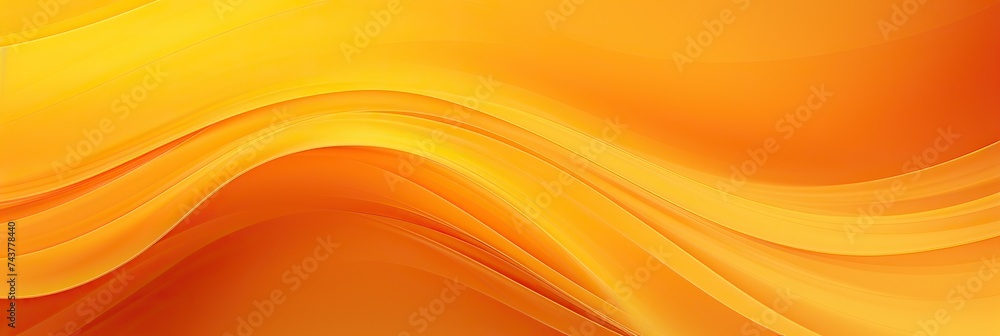 Poster Flowing wavy lines in shades of yellow on a textured background, creating a dynamic and lively composition