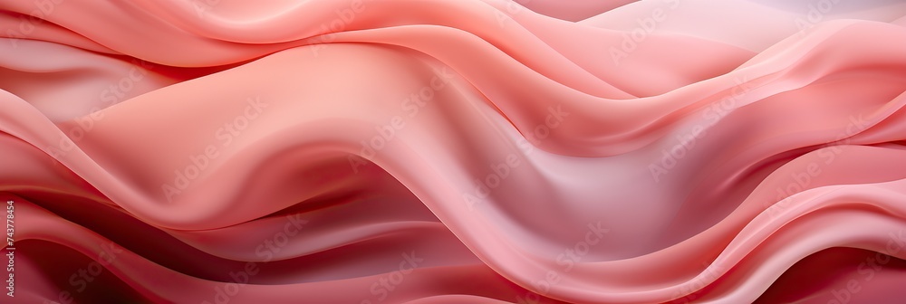 Aufkleber A mesmerizing visual of pink wavy lines dancing across the background, creating a harmonious and dynamic contrast