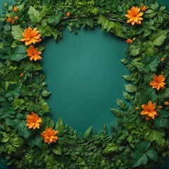 Green Wall Backgrounds & Frames