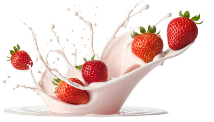 strawberries and milk 