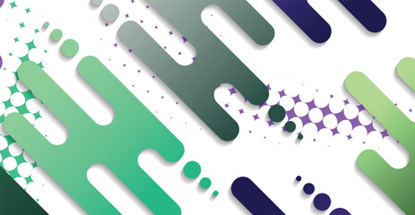 Abstract minimal geometric shape background with gradient