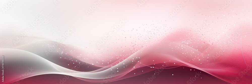 Aufkleber soft pink and white waves gracefully intersect, creating a soothing abstract background