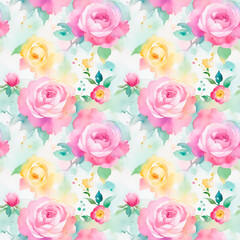 Fototapeta premium seamless pattern with roses