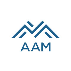 AAM Letter logo design template vector. AAM Business abstract connection vector logo. AAM icon circle logotype.
