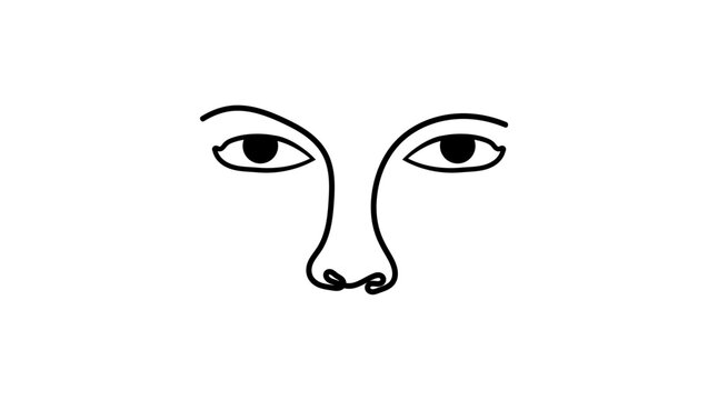 Face t-zone  emblem,  black isolate silhouette