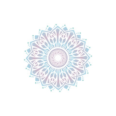 Abstract mandala design floral minimalist luxury logo