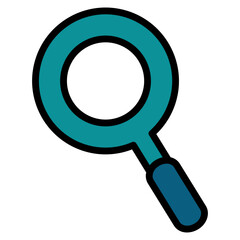 Magnifying Glass Icon Element For Design