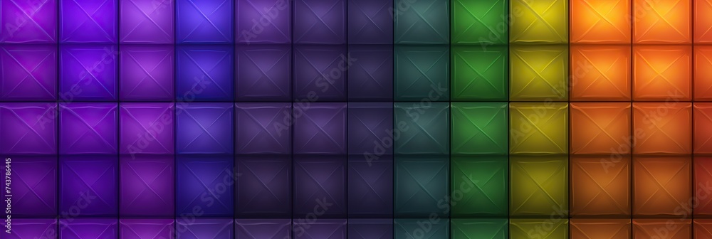 Poster a vibrant rainbow colored wallpaper showcasing a harmonious blend of many different colors, creating