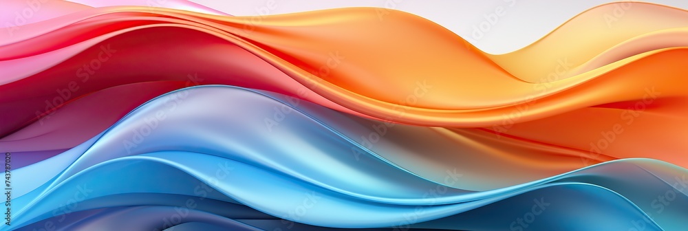 Aufkleber A detailed close-up view of a dynamic and colorful background showcasing a plethora of hues blending harmoniously in a mesmerizing pattern