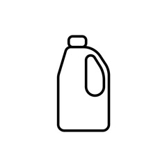 Detergent outline icons, minimalist vector illustration ,simple transparent graphic element .Isolated on white background