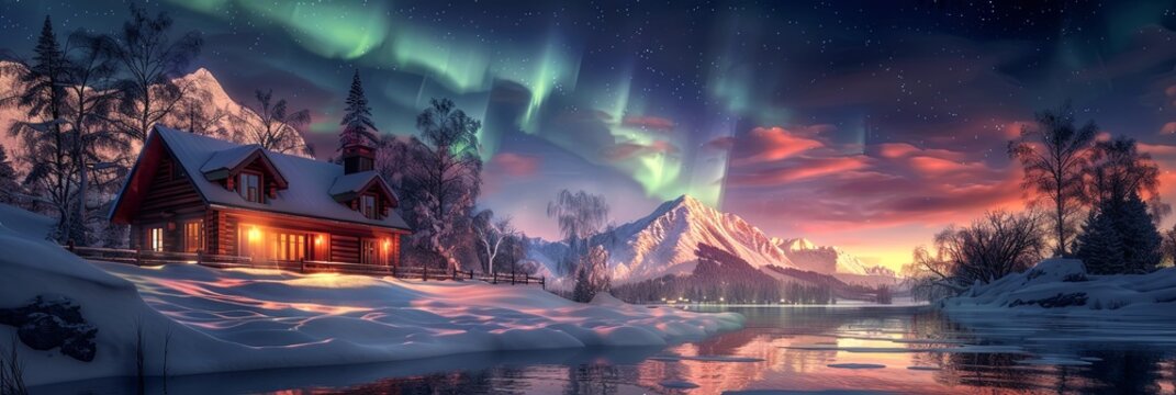  an exceptionally realistic image of the Northern Lights