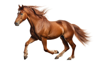 Obraz na płótnie Canvas Elegant Brown Horse Displayed with Transparency