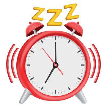 red analog alram clock buzzing