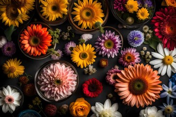 Fototapeta na wymiar colorful flower background