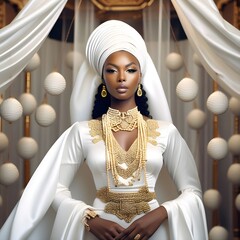 Beautiful portrait of african woman.