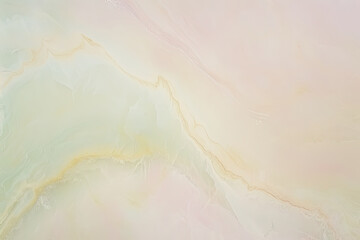 Fototapeta premium This painting features a harmonious blend of pink and green hues, creating a captivating background that evokes feelings of tranquility and freshness